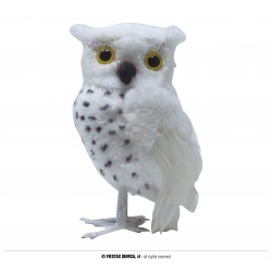 BUHO LECHUZA BLANCO 18 CMS